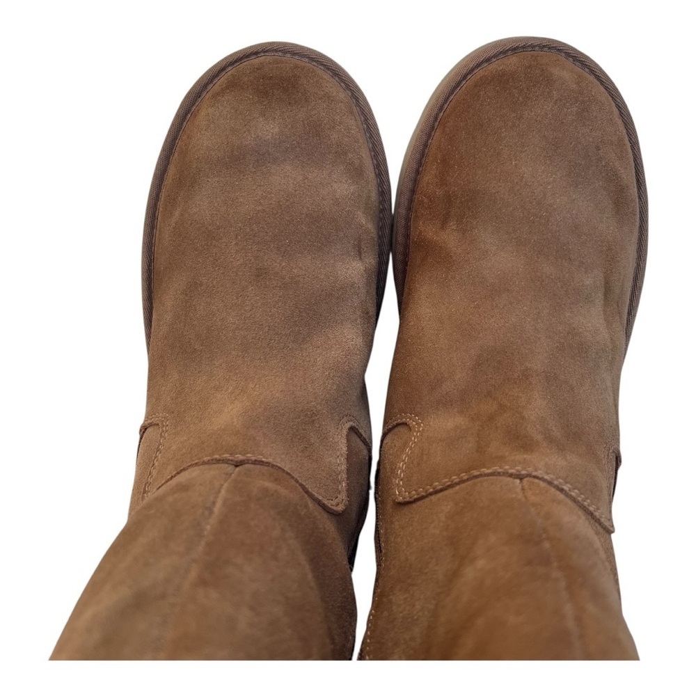 UGG Mid Suede Boot Chestnut Celvin 1118957 Zip Shearling Winter Women’s Size 10 - Picture 14 of 16